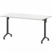 Стол мобильный складной МБ22-140.70 Белый/Антрацит 1400x700x750 Моби