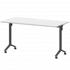 Стол мобильный складной МБ22-140.70 Белый/Антрацит 1400x700x750 Моби