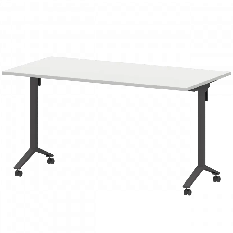 Стол мобильный складной МБ22-140.70 Белый/Антрацит 1400x700x750 Моби