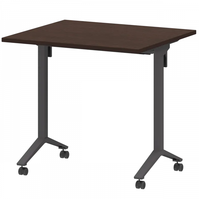 Стол мобильный складной МБ22-80.70 Дуб венге/Антрацит 800x700x750 Моби