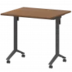 Стол мобильный складной МБ22-80.70 Орех/Антрацит 800x700x750 Моби