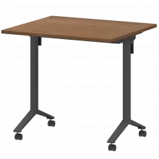 Стол мобильный складной МБ22-80.70 Орех/Антрацит 800x700x750 Моби