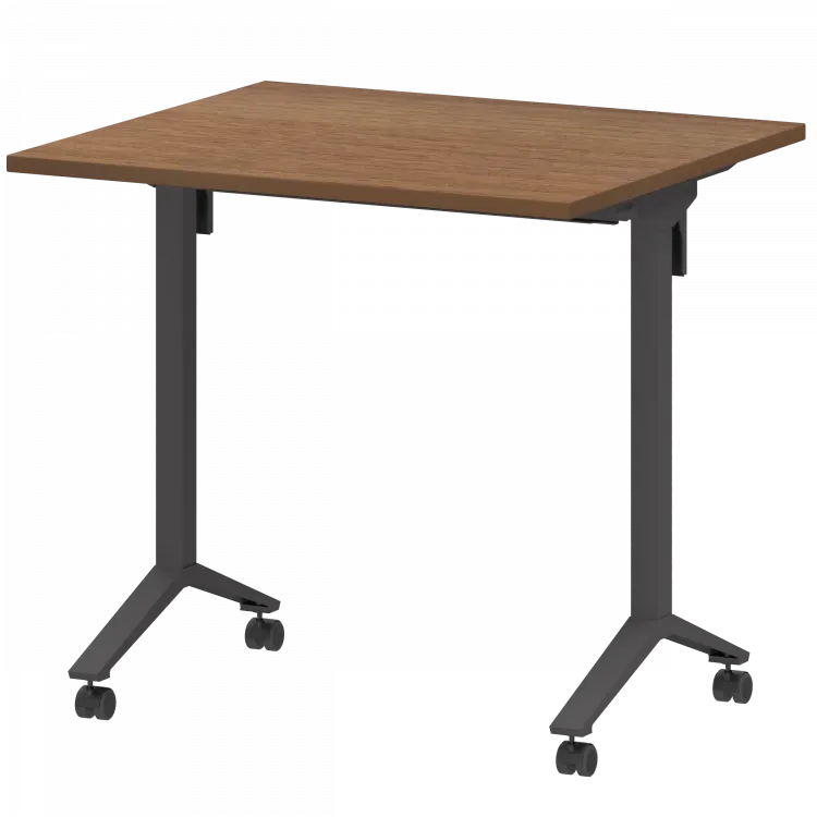 Стол мобильный складной МБ22-80.70 Орех/Антрацит 800x700x750 Моби
