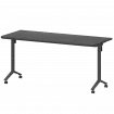 Стол мобильный складной радиусный МБ25-160.70Р Графит/Антрацит 1600x700x750 Моби