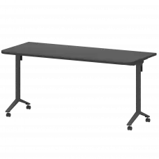Стол мобильный складной радиусный МБ25-160.70Р Графит/Антрацит 1600x700x750 Моби