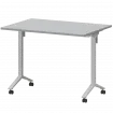 Стол мобильный складной МБ22-100.70 Серый/Белый 1000x700x750 Моби
