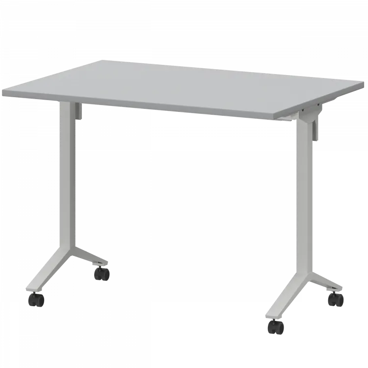 Стол мобильный складной МБ22-100.70 Серый/Белый 1000x700x750 Моби