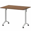 Стол мобильный складной МБ22-100.70 Орех/Белый 1000x700x750 Моби