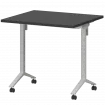Стол мобильный складной МБ25-80.70 Графит/Белый 800x700x750 Моби