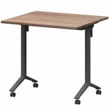 Стол мобильный складной МБ22-80.70 Темный шимо/Антрацит 800x700x750 Моби