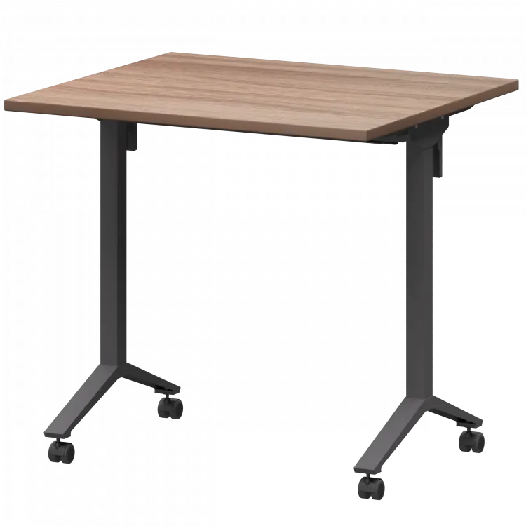 Стол мобильный складной МБ22-80.70 Темный шимо/Антрацит 800x700x750 Моби