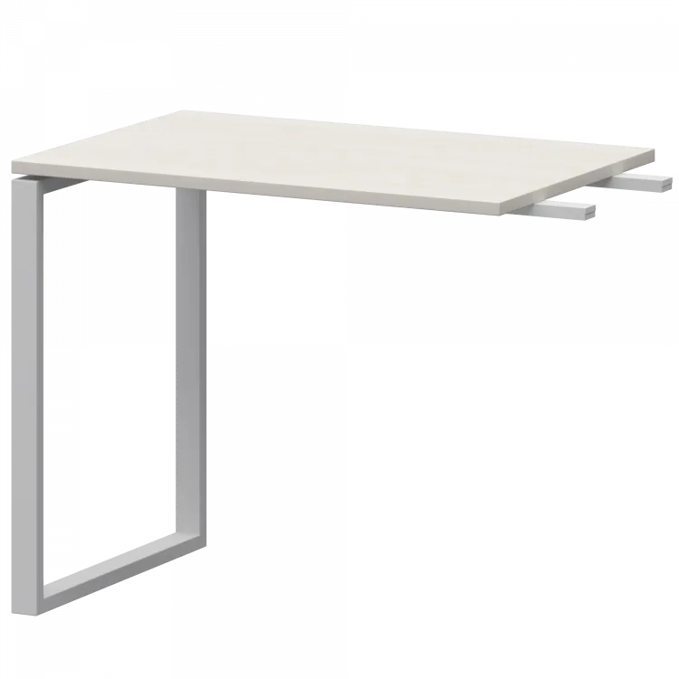 Бриф-приствка на металлокаркасе АМ.О-090.60 Ясень шимо/Белый 900x600x760 Арго-М