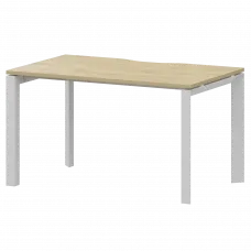 Стол на металлокаркасе НТМП.П-120 Баттл Рок/Белый 1200x730x750 Аргентум-МП