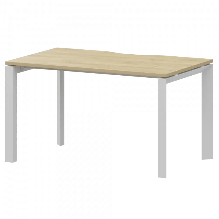 Стол на металлокаркасе НТМП.П-120 Баттл Рок/Белый 1200x730x750 Аргентум-МП