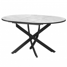 Стол раздвижной Геометрия 2 Геометрия 2 1000+300 (Н-3783) Лавант/Черный муар 1000x1000x750 Обеденные столы в пластике