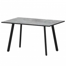 Стол нераздвижной Альфа Альфа 1200 (Н-3815) Фаерстоун/Черный муар 1200x800x750 Обеденные столы в пластике