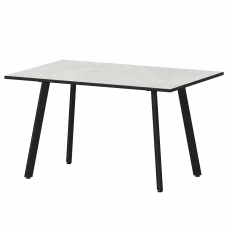 Стол нераздвижной Альфа Альфа 1200 (Н-3815) Лофт/Черный муар 1200x800x750 Обеденные столы в пластике