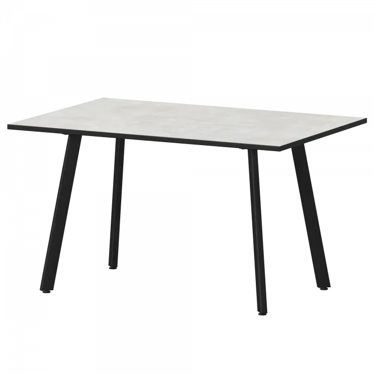 Стол нераздвижной Альфа Альфа 1200 (Н-3815) Лофт/Черный муар 1200x800x750 Обеденные столы в пластике