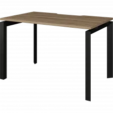 Стол на металлокаркасе НТМП.П-120 Дуб сафари/Антрацит 1200x730x750 Аргентум-МП