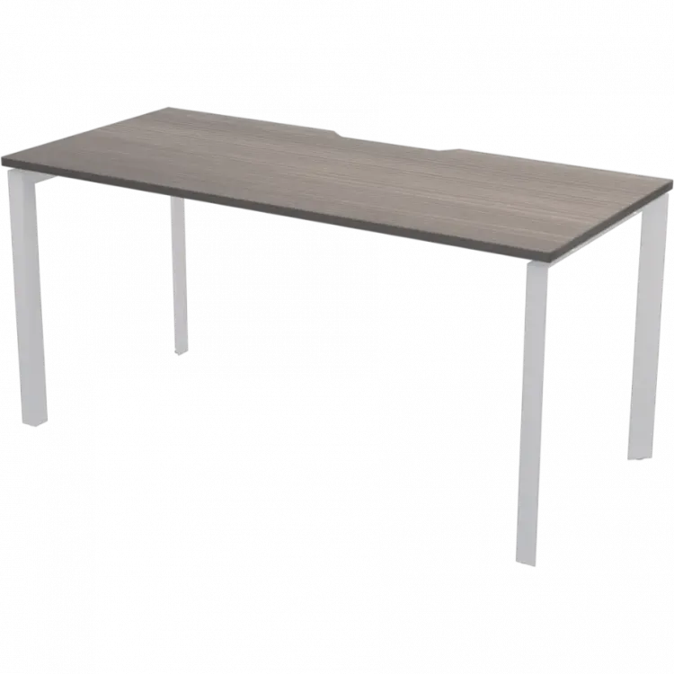 Стол на металлокаркасе НТМП.П-200 Лиственница/Белый 2000x730x750 Аргентум-МП