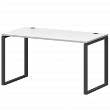 Стол на металлокаркасе СМС25-О-12К.73.Пр25 Белый/Антрацит 1200x730x750 Смарт