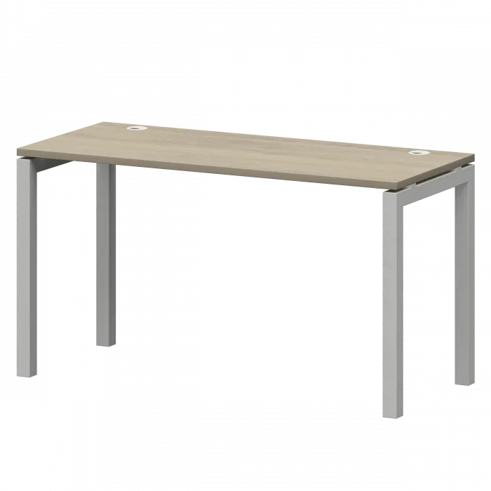 Стол на металлокаркасе СМС25-П-14К.60.Пр50 Кронберг/Белый 1400x600x750 Смарт