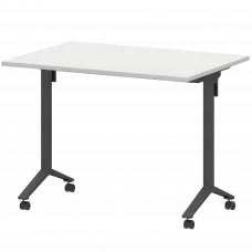 Стол мобильный складной МБ22-100.70 Белый/Антрацит 1000x700x750 Моби