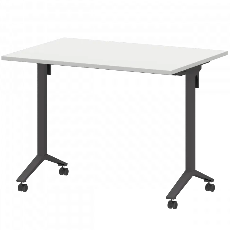 Стол мобильный складной МБ22-100.70 Белый/Антрацит 1000x700x750 Моби