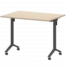 Стол мобильный складной МБ22-100.70 Бук/Антрацит 1000x700x750 Моби