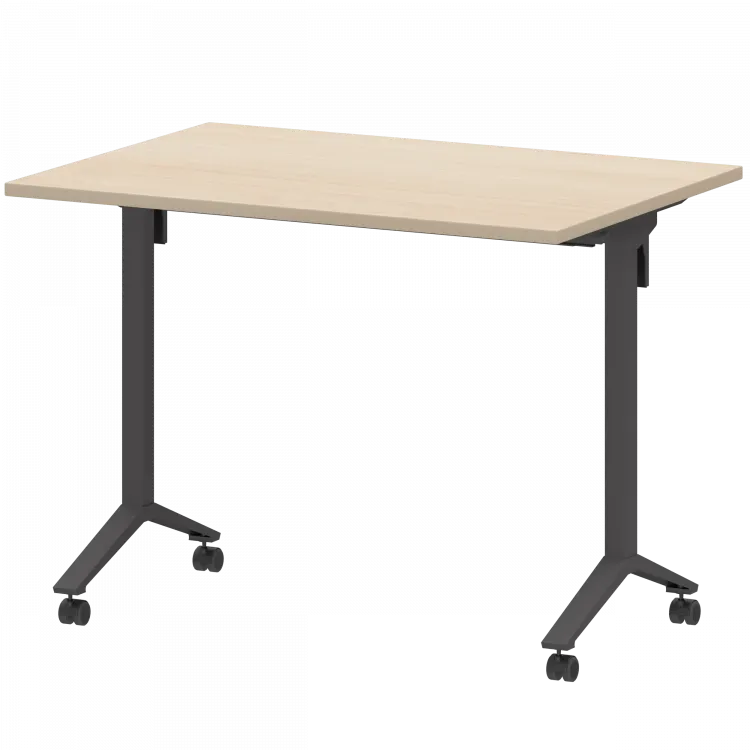 Стол мобильный складной МБ22-100.70 Бук/Антрацит 1000x700x750 Моби