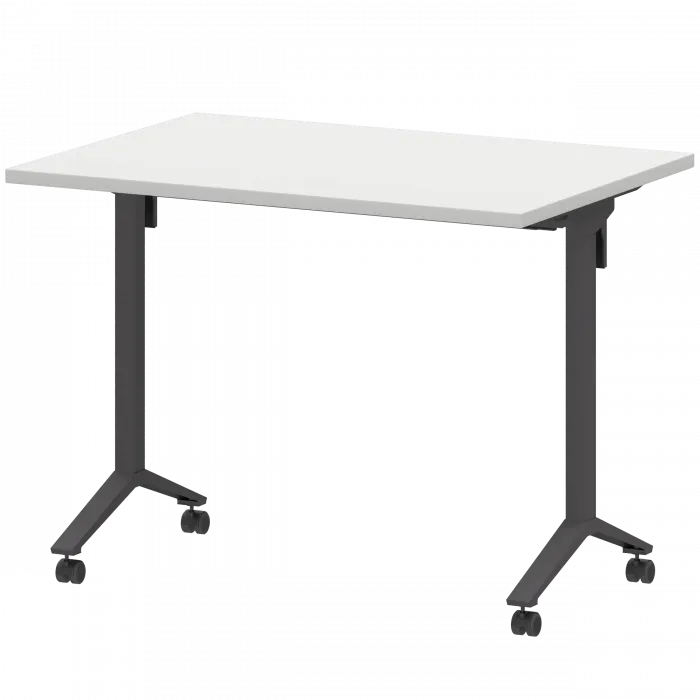 Стол мобильный складной МБ25-100.70 Белый/Антрацит 1000x700x750 Моби