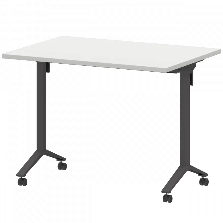 Стол мобильный складной МБ25-100.70 Белый/Антрацит 1000x700x750 Моби