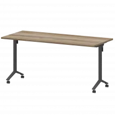 Стол мобильный складной МБ25-160.70 Дуб сафари/Антрацит 1600x700x750 Моби