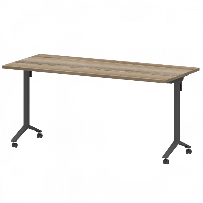 Стол мобильный складной МБ25-160.70 Дуб сафари/Антрацит 1600x700x750 Моби