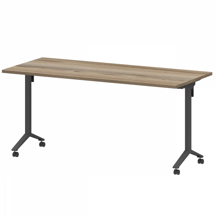 Стол мобильный складной МБ25-160.70 Дуб сафари/Антрацит 1600x700x750 Моби