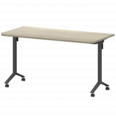 Стол мобильный складной радиусный МБ25-140.70Р Кронберг/Антрацит 1400x700x750 Моби