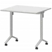 Стол мобильный складной МБ22-80.70 Белый/Белый 800x700x750 Моби