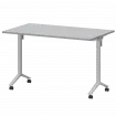 Стол мобильный складной МБ22-120.70 Серый/Белый 1200x700x750 Моби
