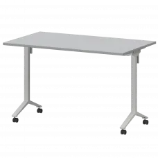 Стол мобильный складной МБ22-120.70 Серый/Белый 1200x700x750 Моби
