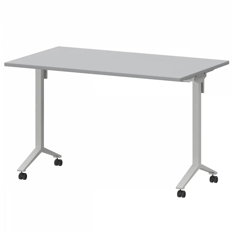 Стол мобильный складной МБ22-120.70 Серый/Белый 1200x700x750 Моби