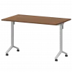 Стол мобильный складной МБ22-120.70 Орех/Белый 1200x700x750 Моби