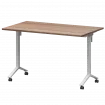 Стол мобильный складной МБ22-120.70 Темный шимо/Белый 1200x700x750 Моби