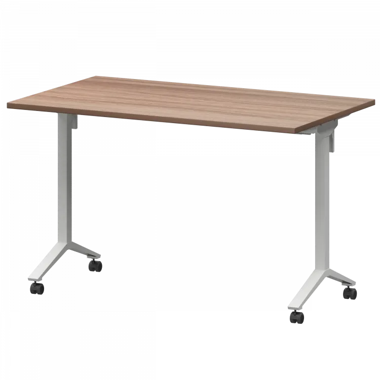 Стол мобильный складной МБ22-120.70 Темный шимо/Белый 1200x700x750 Моби