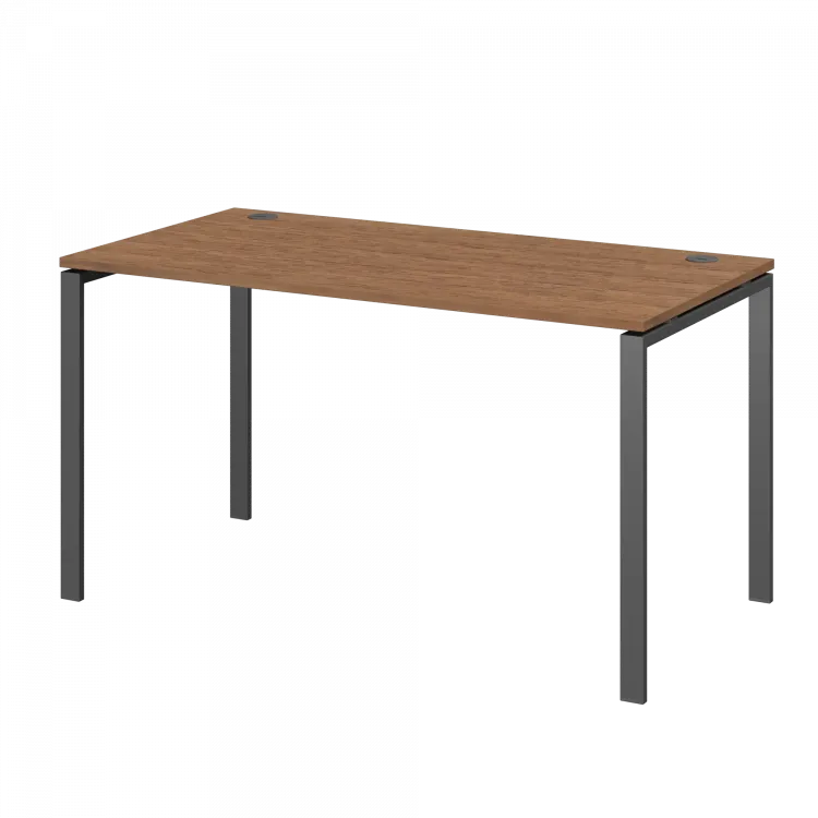 Стол на металлокаркасе АМ-003.60 Орех гварнери/Белый 1400x600x760 Арго-М