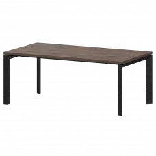 Стол руководителя на металлокаркасе КТМ-17.38 Дуб апрель/Черный 1700x900x750 Акцент