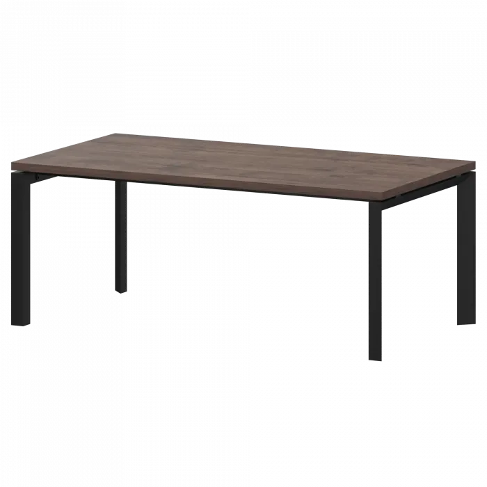 Стол руководителя на металлокаркасе КТМ-17.38 Дуб апрель/Черный 1700x900x750 Акцент