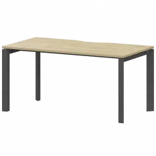 Стол на металлокаркасе НТМП.П-140 Баттл Рок/Антрацит 1400x730x750 Аргентум-МП