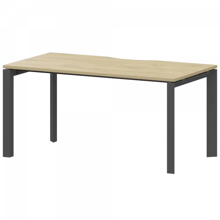 Стол на металлокаркасе НТМП.П-140 Баттл Рок/Антрацит 1400x730x750 Аргентум-МП