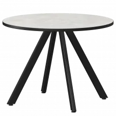 Стол нераздвижной Байкал Мини Байкал 800 (Н-3819) Лофт/Черный муар 800x800x750 Обеденные столы в пластике