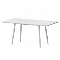 Стол раздвижной Бетта Бетта 1100+300 R20 (Н-3813) Азул/Белый муар 1100x700x750 Обеденные столы в пластике